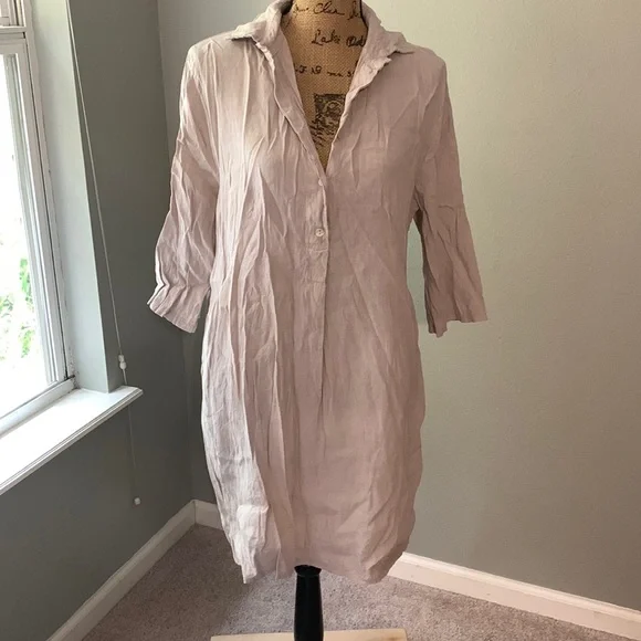 Elena Baldi | Dresses | Elena Baldi Linen Shirt Dress Natural Color 34 Button Up Size Small | Poshmark Elena Baldi | Dresses | Elena Baldi Linen Shirt Dress Natural Color 34 Button Up Size Small | Poshmark
